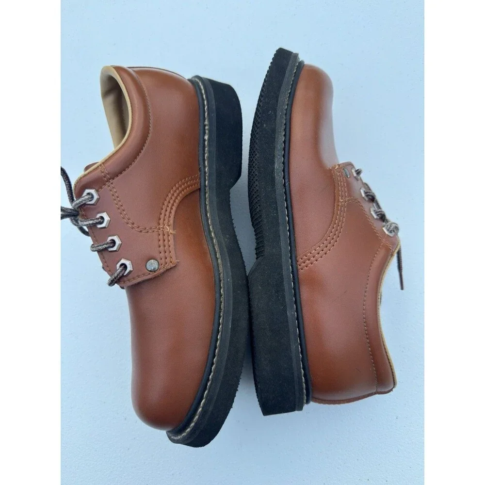 Explorers Men's 8.5 Oxford Dress Shoes 46466 Oil Resistant Lace Up Brown